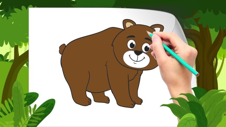 How To Draw A Bear For Kids