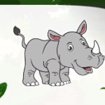 How To Draw A Rhinoceros For Kids